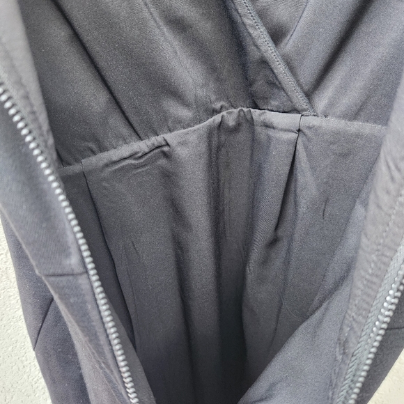 Halogen Wrap Dress Women's Size 2 Black Classic Minimalist Neutral Staple Piece - Picture 12 of 14